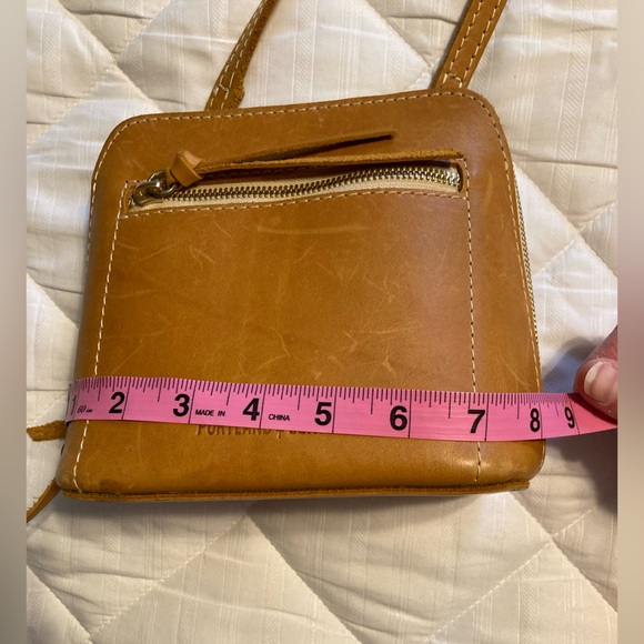 Portland Leather Petite Luna Crossbody Bag- Sunflower - Picture 7 of 8